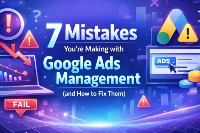 seven mistaken in google ads